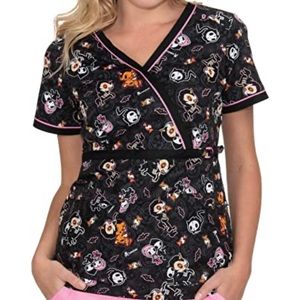 Koi women Halloween srub top